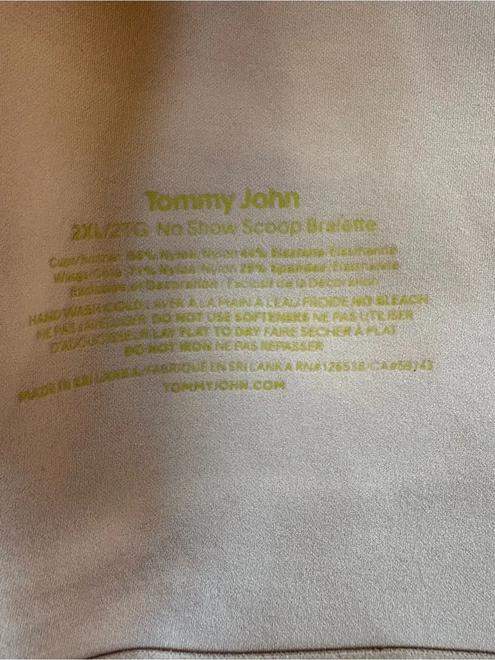 Tommy John Comfort Smoothing Bralette